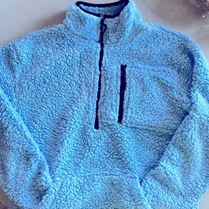 No Boundaries teddy fleece pullover